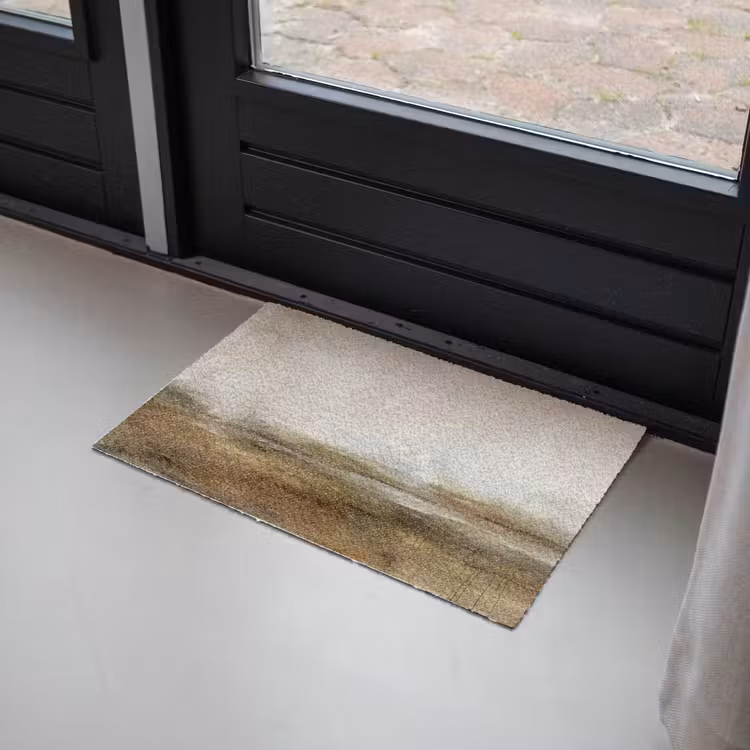 Fußmatte - Zusammenfassung – Landschaft – Natur – Beige – Braun - Abstract - Landschap - Natuur - Beige - Bruin Deurmat klein