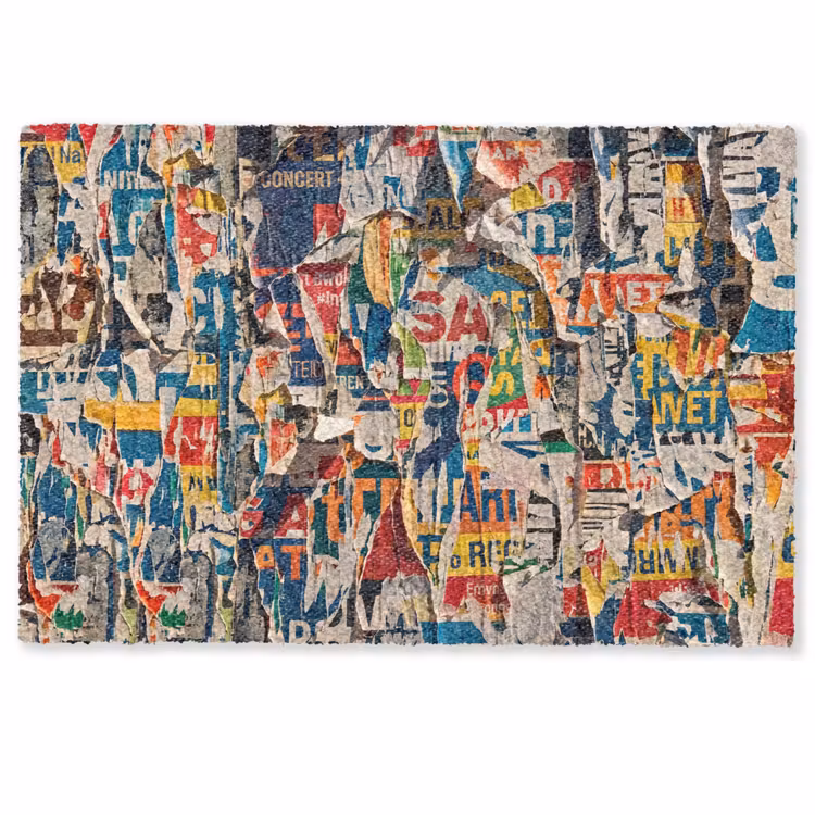 Abstract - Gelaagd papier - Urban - Modern - Kleurrijk Deurmat klein -zkaufland3d