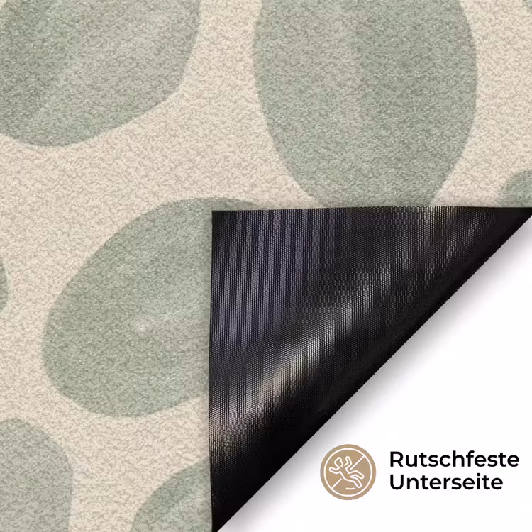 Abstract - Patroon - Organisch - Groen - Modern Deurmat klein -antislip_DE