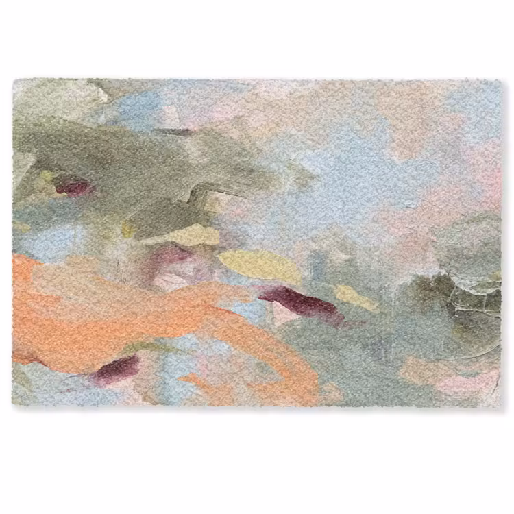 Fußmatte - Zusammenfassung – Pinselstriche – Kunst – Modern – Pastell - Abstract - Borstelstreken - Kunst - Modern - Pastel Deurmat klein