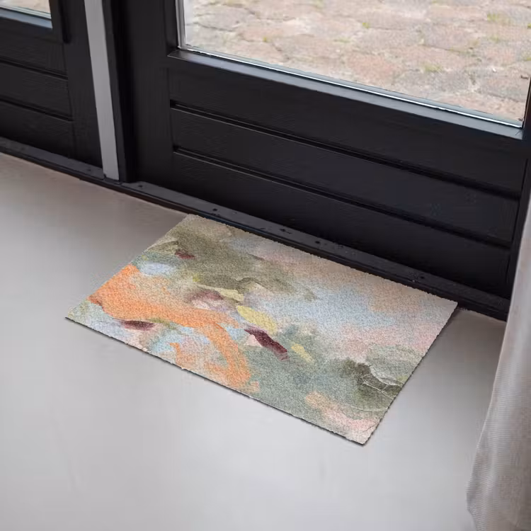 Fußmatte - Zusammenfassung – Pinselstriche – Kunst – Modern – Pastell - Abstract - Borstelstreken - Kunst - Modern - Pastel Deurmat klein