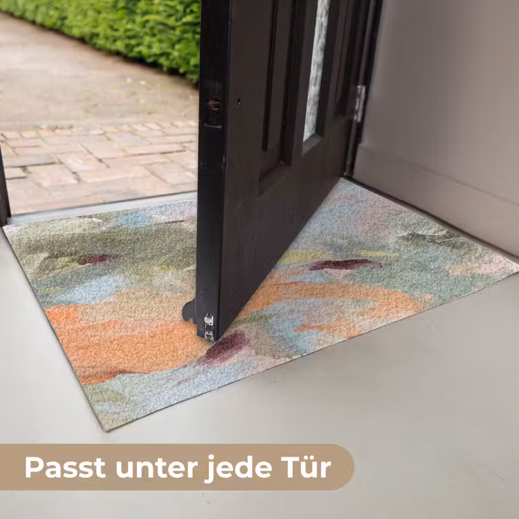 Fußmatte - Zusammenfassung – Pinselstriche – Kunst – Modern – Pastell - Abstract - Borstelstreken - Kunst - Modern - Pastel Deurmat klein