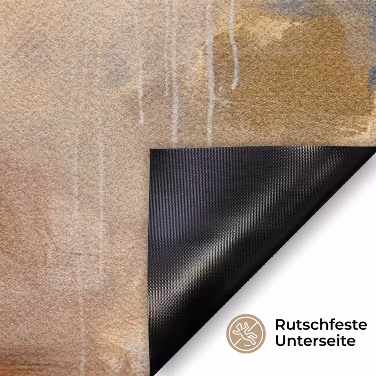 Fußmatte - Zusammenfassung – Pinselstriche – Modern – Beige – Kunst - Abstract - Borstelstreken - Modern - Beige - Kunst Deurmat klein