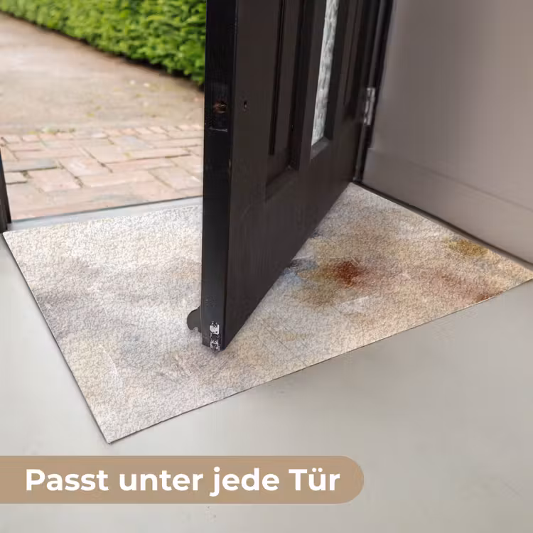 Fußmatte - Zusammenfassung – Pinselstriche – Modern – Beige – Kunst - Abstract - Borstelstreken - Modern - Beige - Kunst Deurmat klein