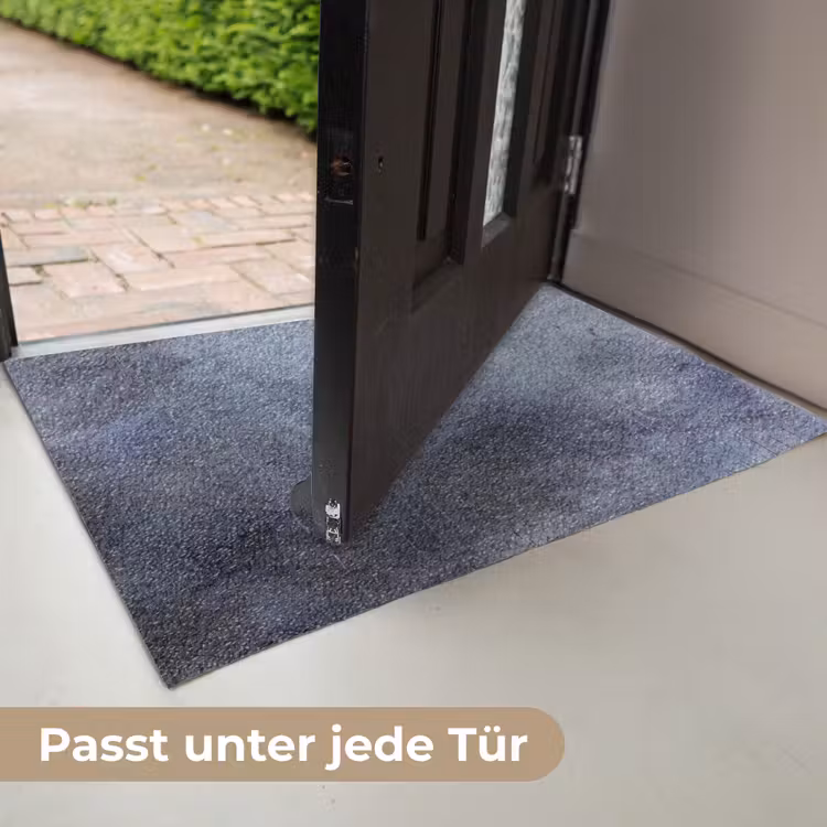 Fußmatte - Zusammenfassung – Pinselstriche – Modern – Kunst – Grau - Abstract - Kwaststreken - Modern - Kunst - Grijs Deurmat klein