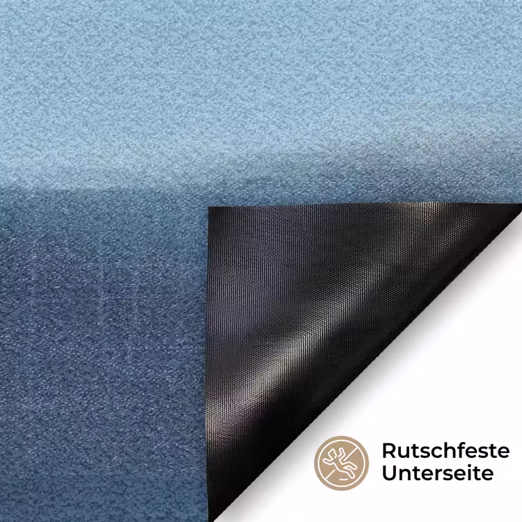 Fußmatte - Zusammenfassung – Schichten – Ruhe – Modern – Blau - Abstract - Lagen - Rust - Modern - Blauw Deurmat klein