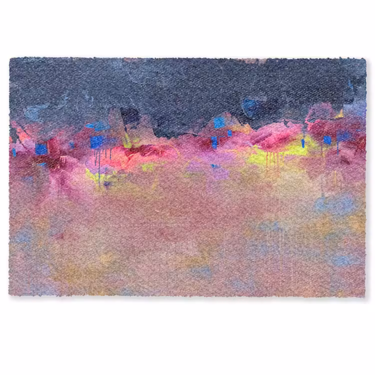 Fußmatte - Zusammenfassung – Textur – Farben – Modern – Rosa - Abstract - Textuur - Kleuren - Modern - Roze Deurmat klein