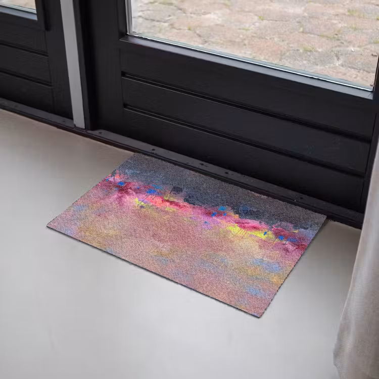 Fußmatte - Zusammenfassung – Textur – Farben – Modern – Rosa - Abstract - Textuur - Kleuren - Modern - Roze Deurmat klein