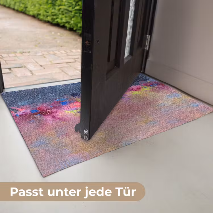 Fußmatte - Zusammenfassung – Textur – Farben – Modern – Rosa - Abstract - Textuur - Kleuren - Modern - Roze Deurmat klein