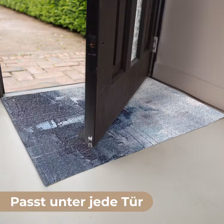 Fußmatte - Zusammenfassung – Textur – Kunst – Modern – Blau - Abstract - Textuur - Kunst - Modern - Blauw Deurmat klein