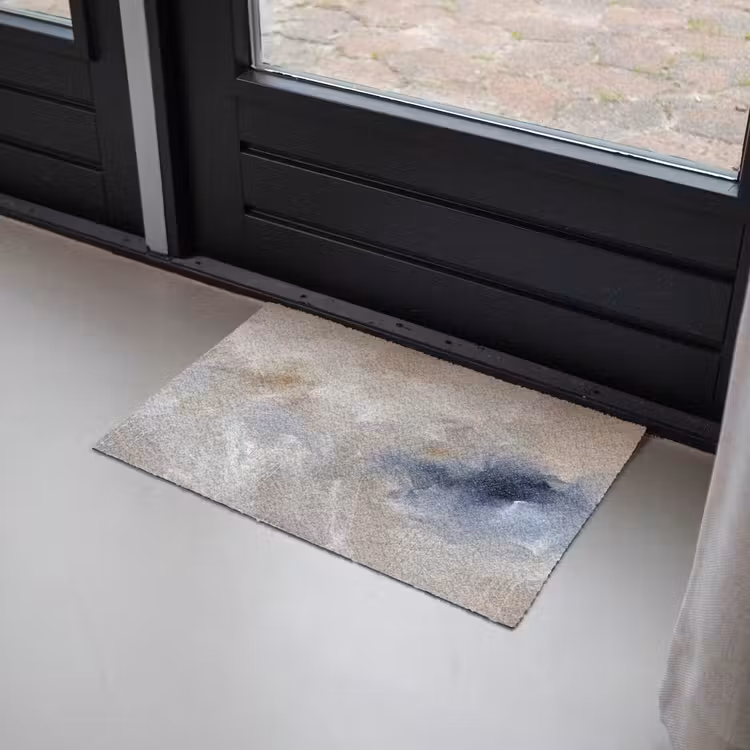 Fußmatte - Zusammenfassung – Wolken – Atmosphäre – Modern – Beige - Abstract - Wolken - Sfeer - Modern - Beige Deurmat klein