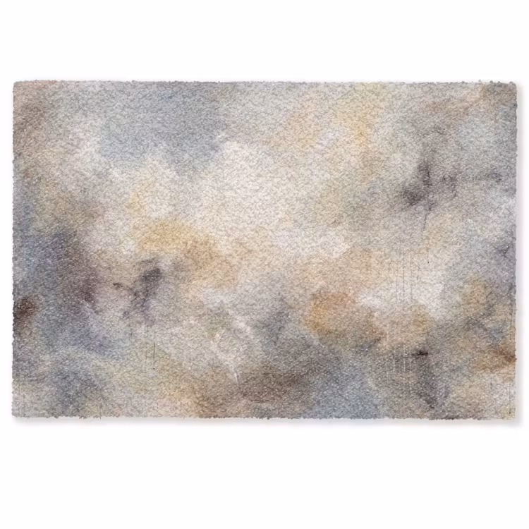 Fußmatte - Zusammenfassung – Wolken – Stimmungsvoll – Beige – Grau - Abstract - Wolken - Sfeervol - Beige - Grijs Deurmat klein