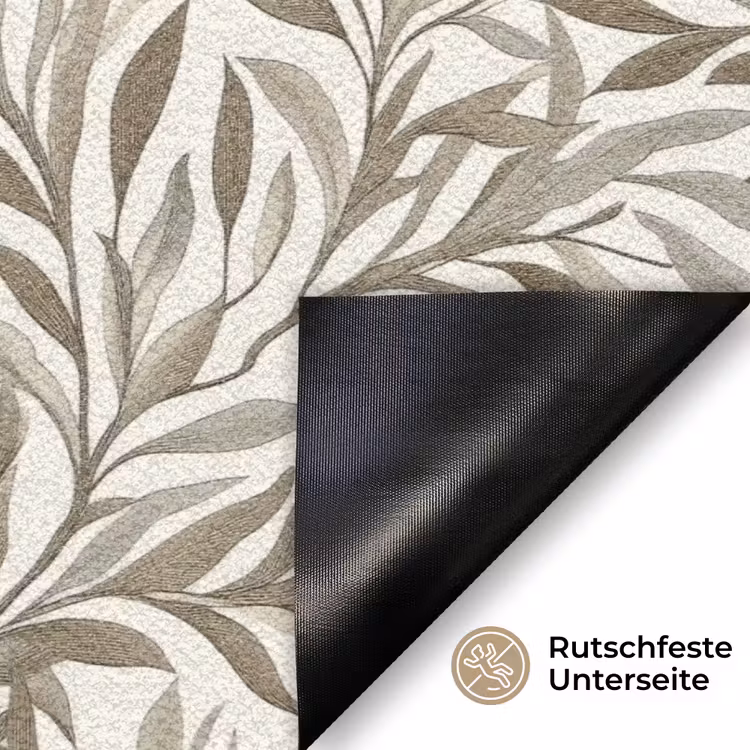 Takken - Botanisch - Taupe Deurmat klein 898 -antislip_DE