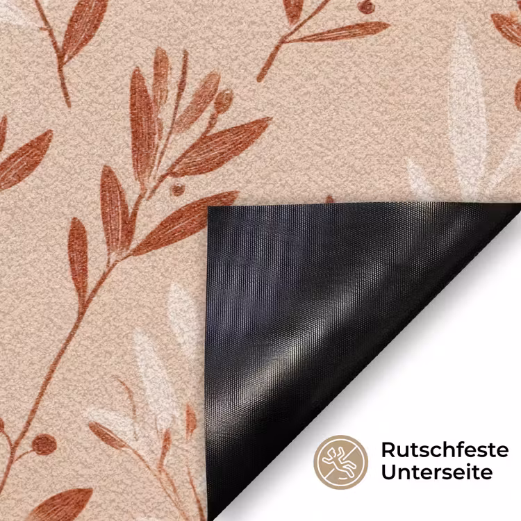 Takjes - Patroon - Bessen - Crèmekleuren Deurmat klein 898 -antislip_DE
