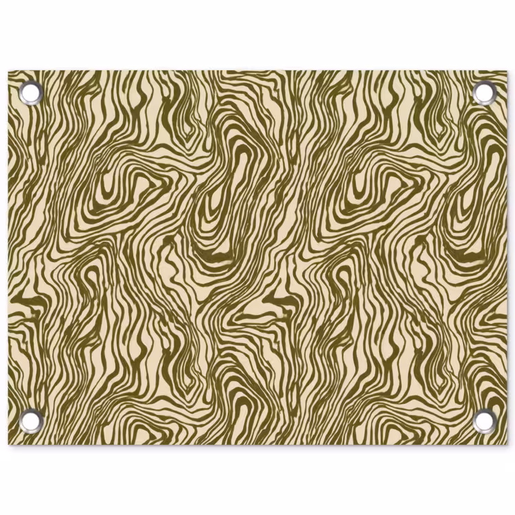 Abstract - Marmer - Groen tuinposter los doek klein 239 -3d