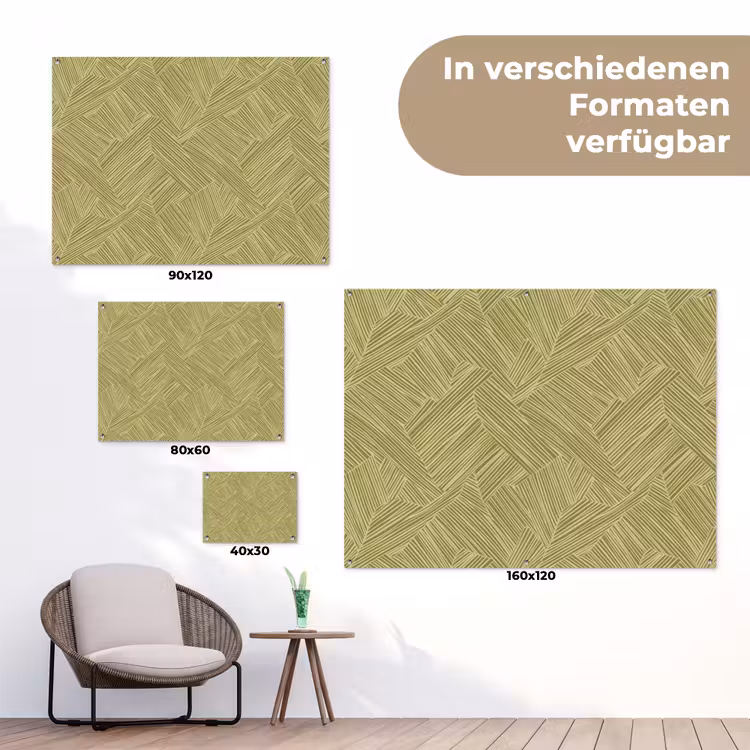Abstract - Modern - Groen tuinposter los doek klein 239 -Xsfeer9_DE