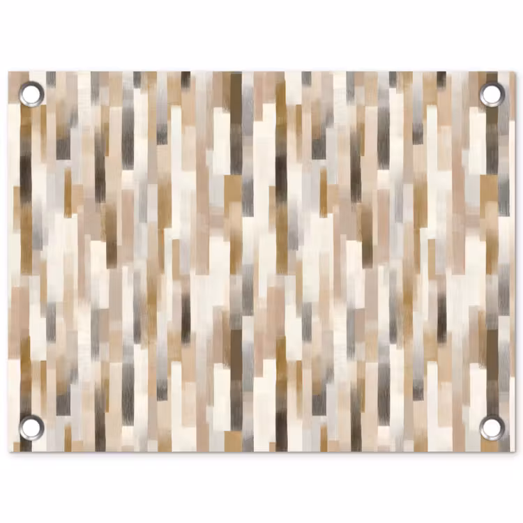 Abstract - Patroon - Kwaststreken tuinposter los doek klein 239 -3d