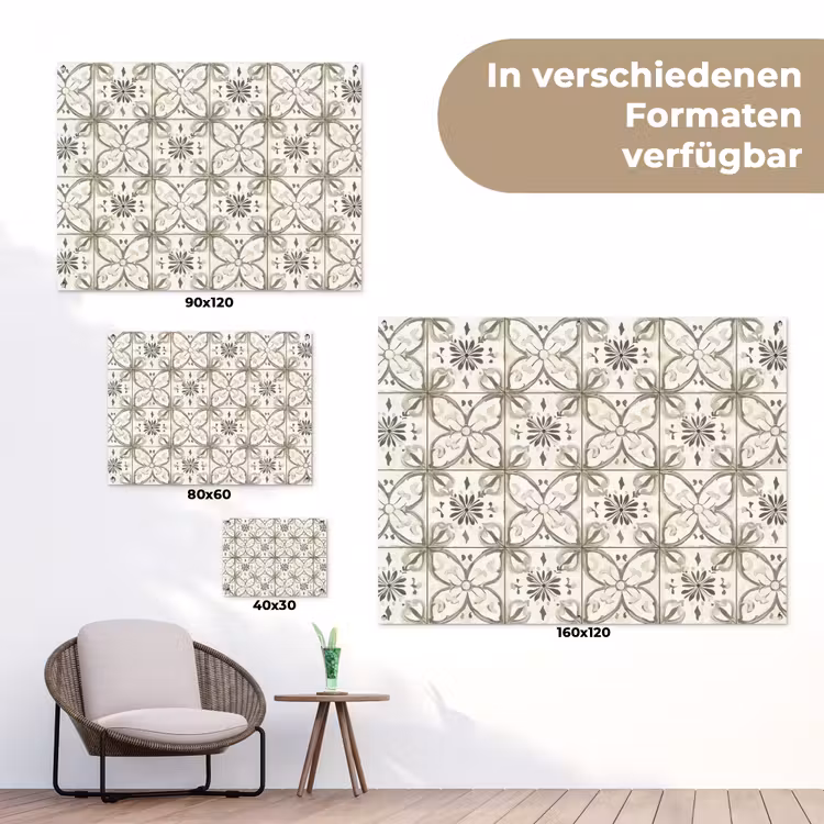 Antiek - Tegel - Beige tuinposter los doek klein 239 -Xsfeer9_DE