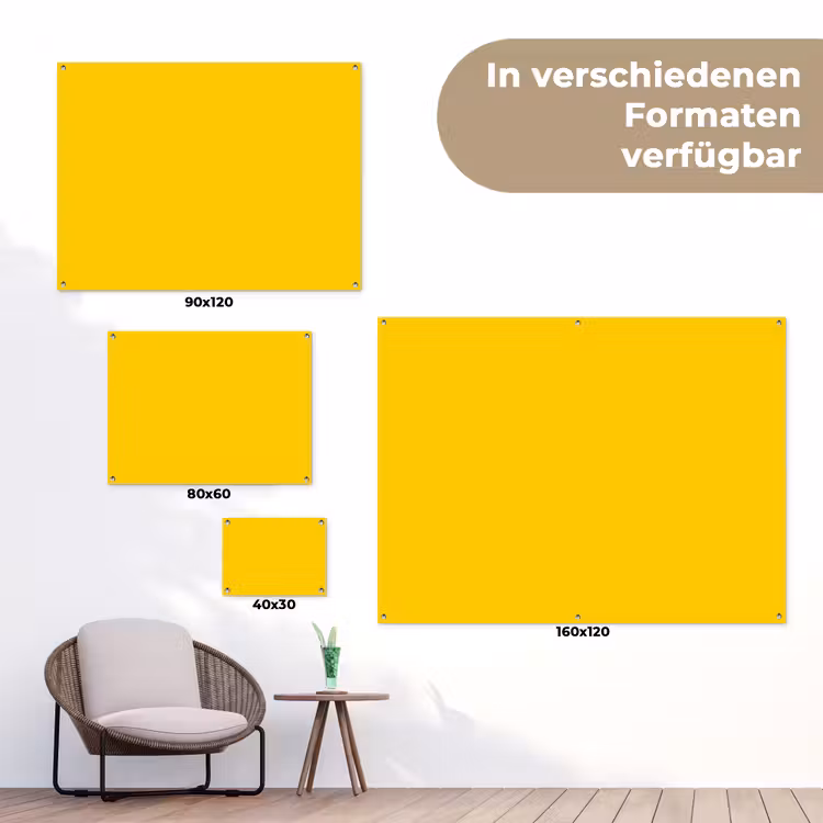 Antique - Gold - Geel tuinposter los doek klein 239 -Xsfeer9_DE