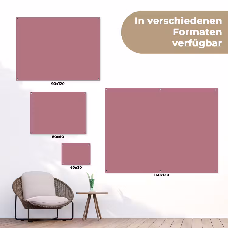 Antique - Mauve - Roze tuinposter los doek klein 239 -Xsfeer9_DE