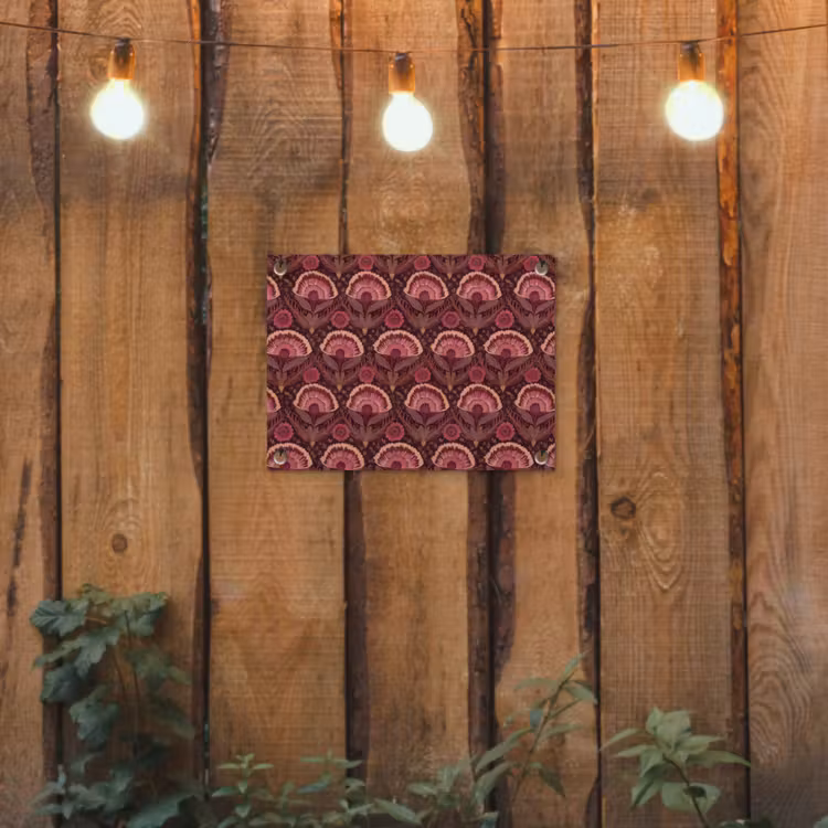 Antiek - Bloemen - Kleurrijk tuinposter los doek klein 239 -sfeer1