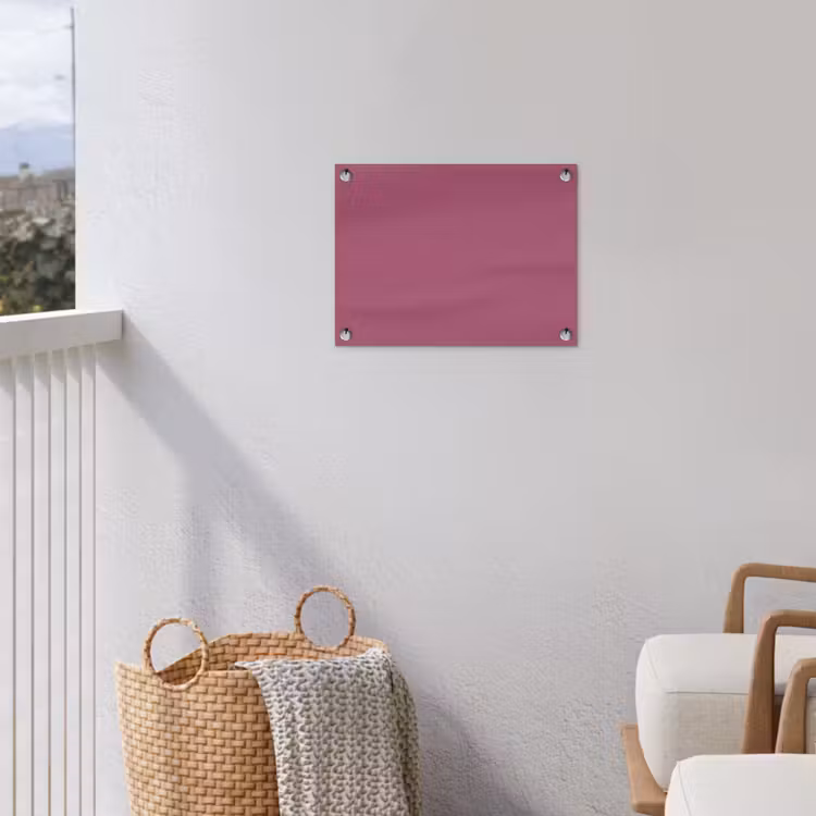 Berry - Roze -Pink tuinposter los doek klein 239 -sfeer8