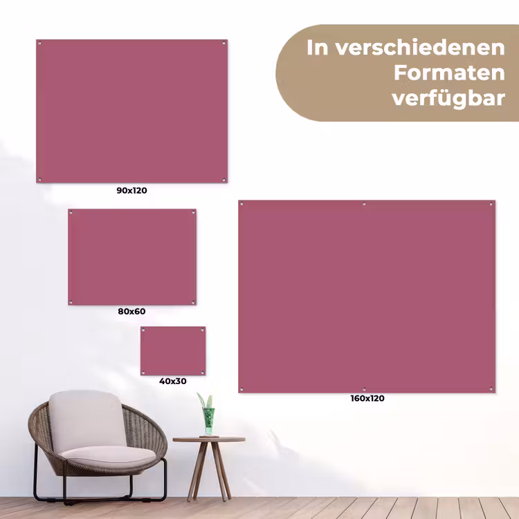 Berry - Roze -Pink tuinposter los doek klein 239 -Xsfeer9_DE