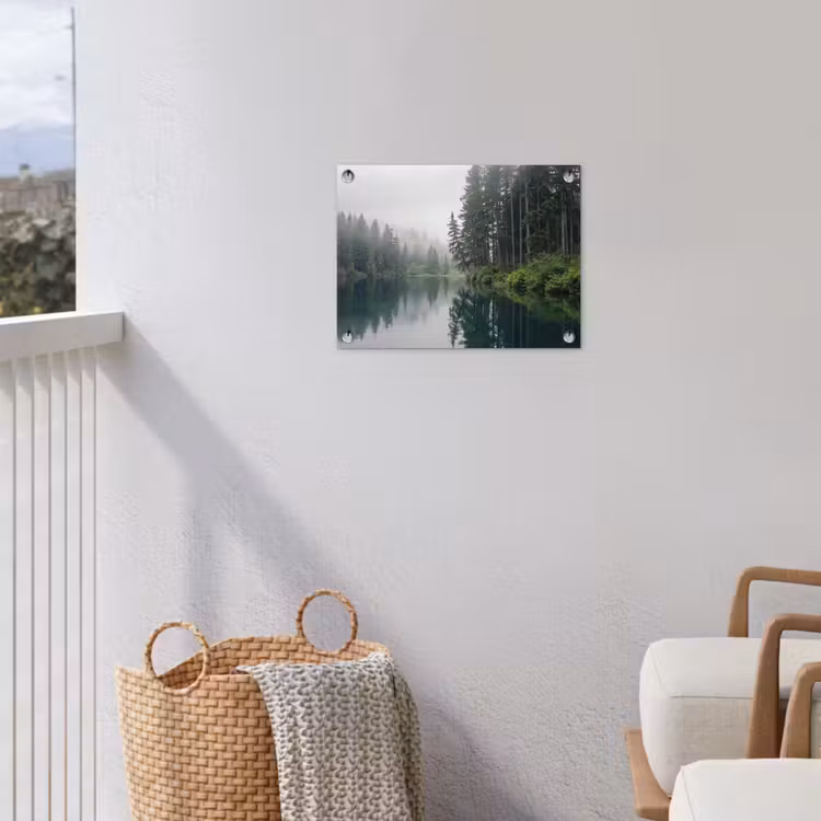Bergen - Meer - Bos tuinposter los doek klein -sfeer8