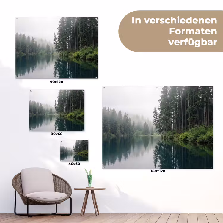 Bergen - Meer - Bos tuinposter los doek klein -Xsfeer9_DE