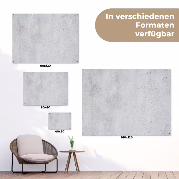 Beton - Textuur - Achtergrond - Grijs - Industrieel tuinposter los doek klein -Xsfeer9_DE