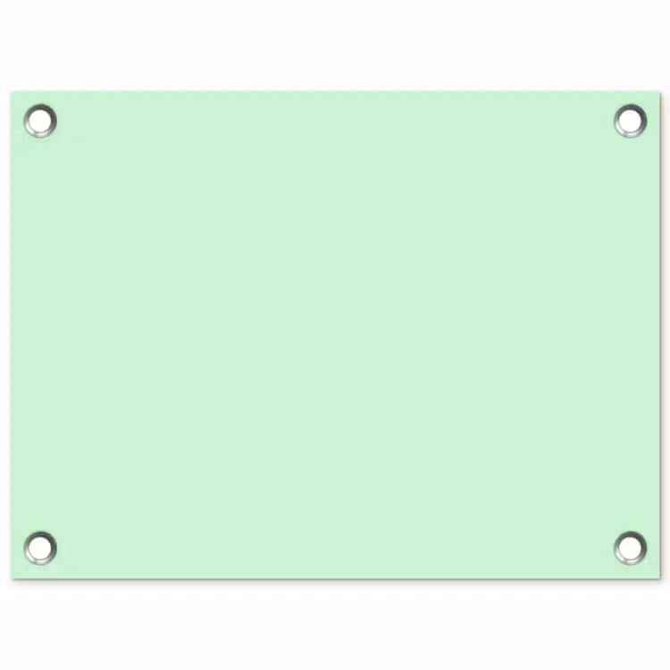 Pale - Mint - Groen tuinposter los doek klein 239 -3d