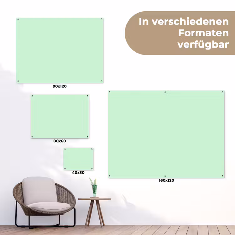 Pale - Mint - Groen tuinposter los doek klein 239 -Xsfeer9_DE