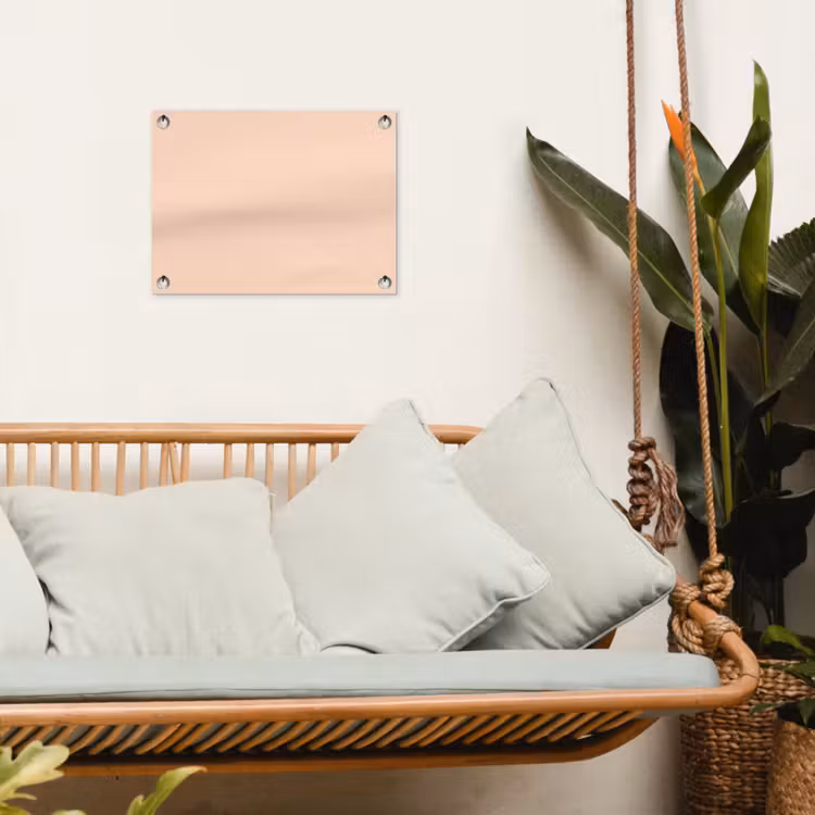 Pale - Peach - Nude tuinposter los doek klein 239 -sfeer7