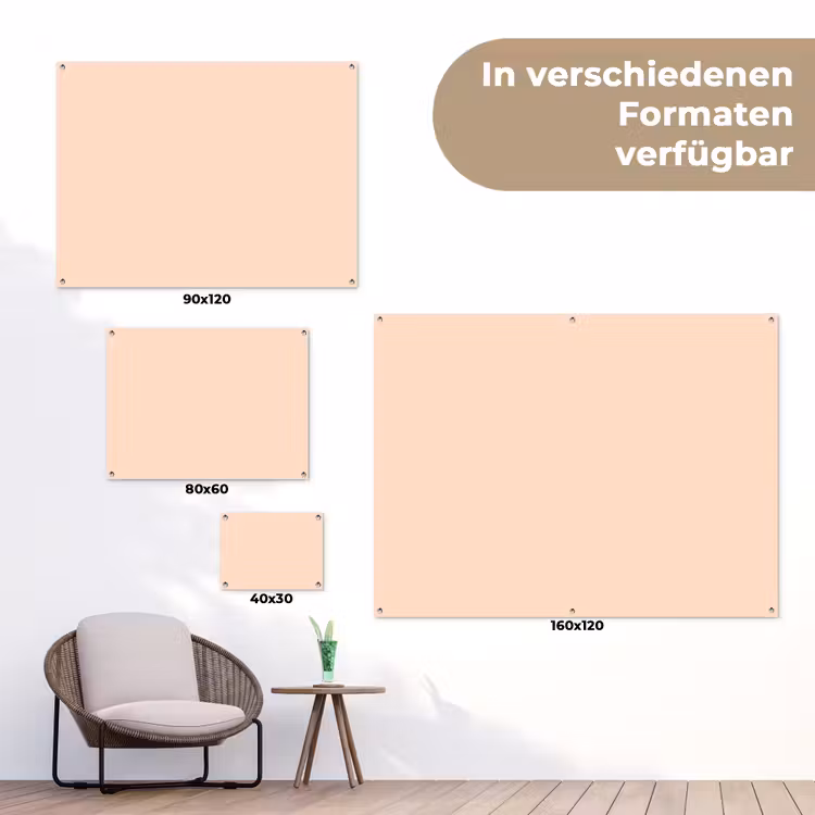 Pale - Peach - Nude tuinposter los doek klein 239 -Xsfeer9_DE