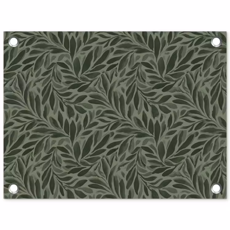 Bladeren - Organisch - Groen tuinposter los doek klein 239 -3d