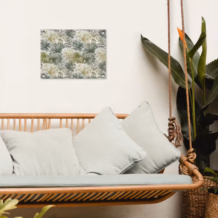 Bladeren - Botanisch - Groen tuinposter los doek klein 239 -sfeer7