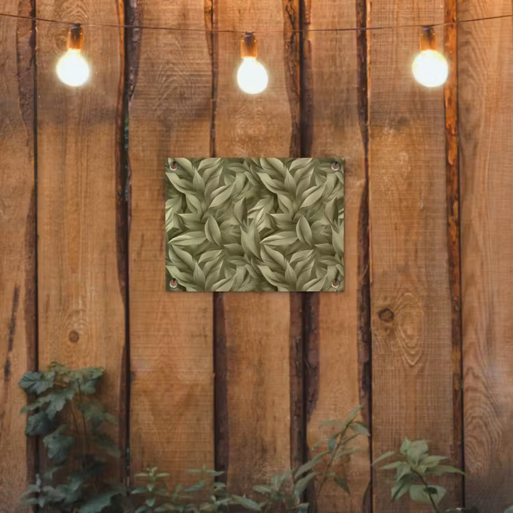 Bladeren - Modern - Groen tuinposter los doek klein 239 -sfeer1