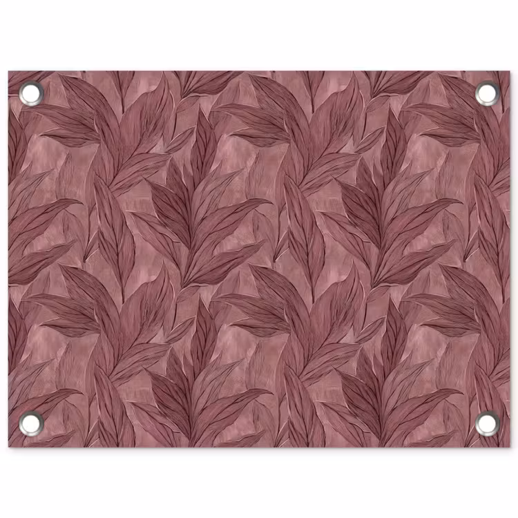 Bladeren - Patroon - Paars tuinposter los doek klein 239 -3d