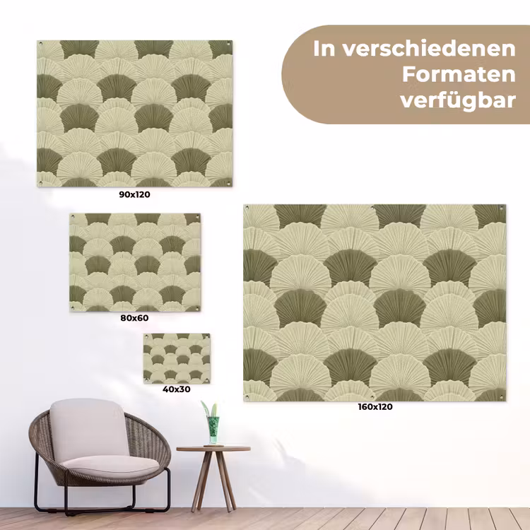 Bladeren - Structuur - Groen tuinposter los doek klein 239 -Xsfeer9_DE