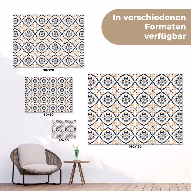 Bladvorm - Patroon - Kleurrijk tuinposter los doek klein 239 -Xsfeer9_DE