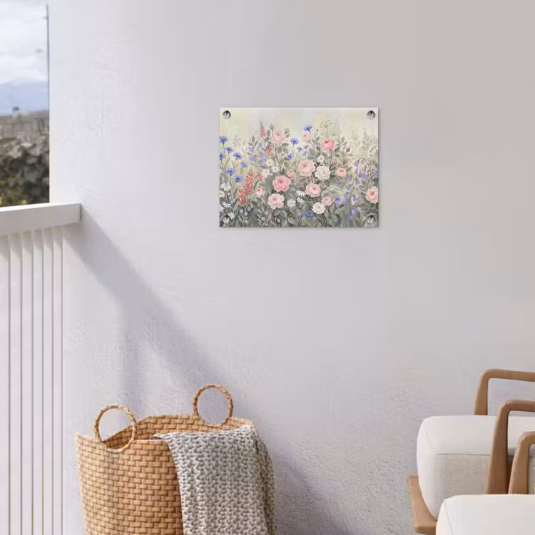 Bloemen - Tuin - Natuur - Kleurrijk tuinposter los doek klein -sfeer8