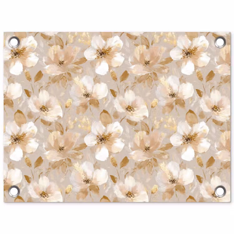 Bloemen - artistiek - Goud tuinposter los doek klein 239 -3d