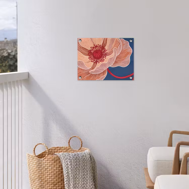 Gartenposter - Blumen – Modern – Abstrakt - Bloemen - Modern - Abstract tuinposter los doek klein