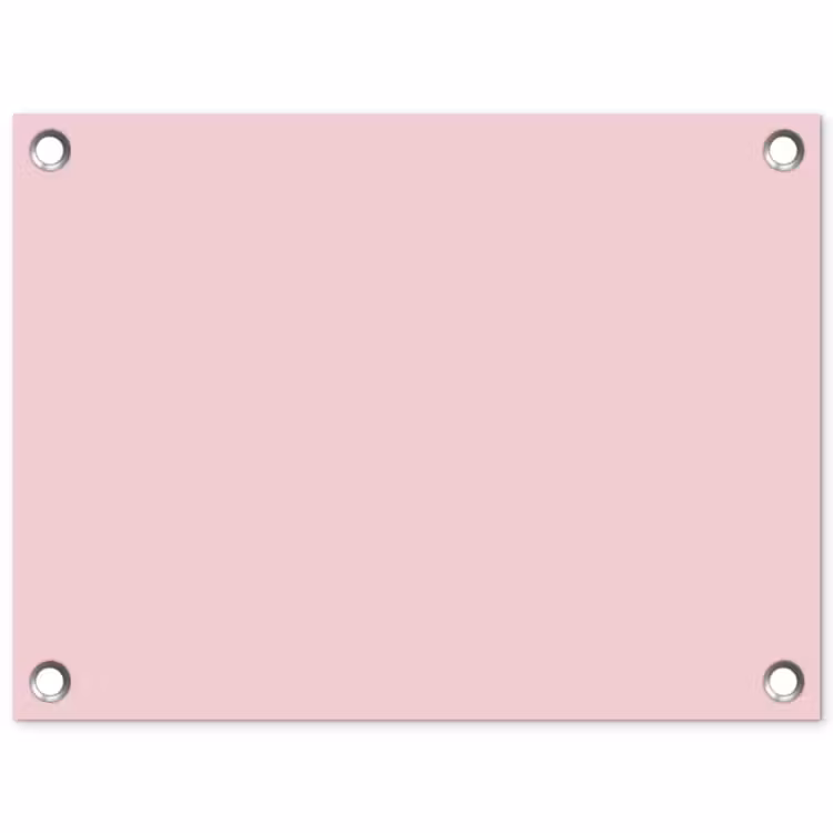 Blush - Pink - Roze tuinposter los doek klein 239 -3d