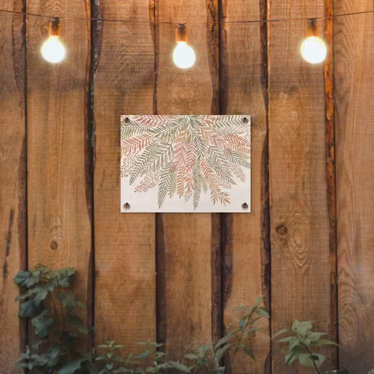 Botanisch - Aquarel - Kleurrijk tuinposter los doek klein -sfeer1