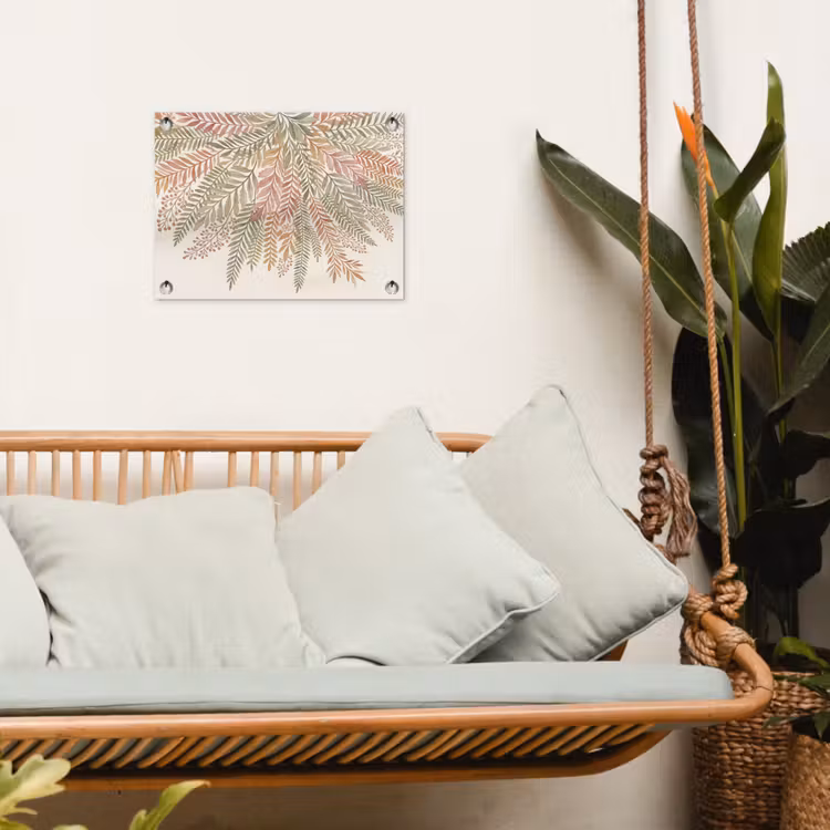 Botanisch - Aquarel - Kleurrijk tuinposter los doek klein -sfeer7