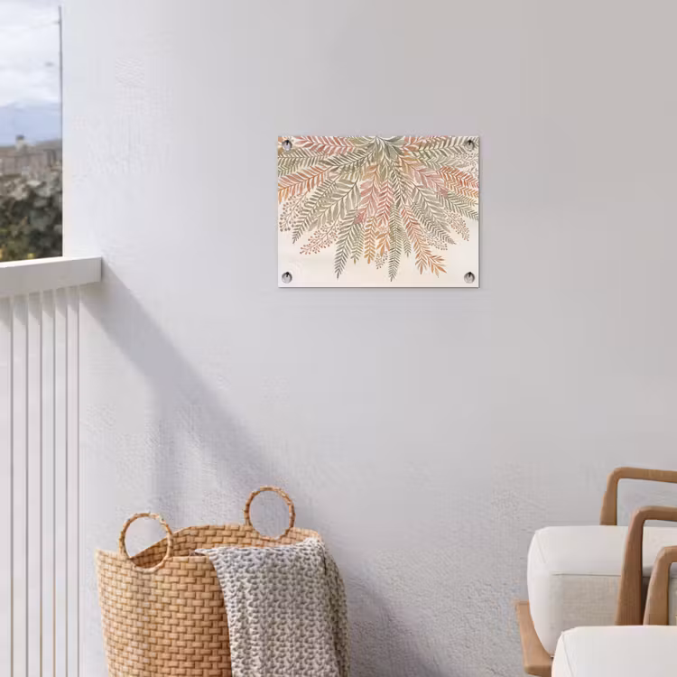 Botanisch - Aquarel - Kleurrijk tuinposter los doek klein -sfeer8