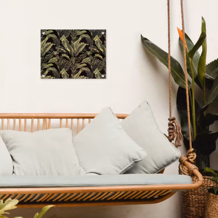 Botanisch - Bladeren - Groen tuinposter los doek klein 239 -sfeer7