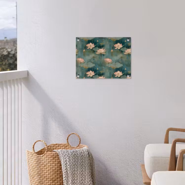 Botanisch - Bloemen - Roze tuinposter los doek klein 239 -sfeer8