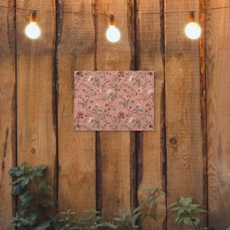 Botanisch - Bloemen - Roze tuinposter los doek klein 239 -sfeer1